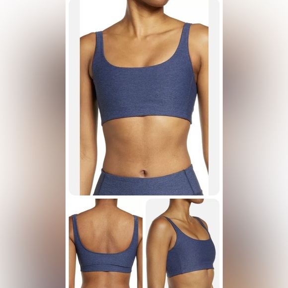 OUTDOOR VOICES burgundy tri color sports bra and leggings - Picture 3 of 4